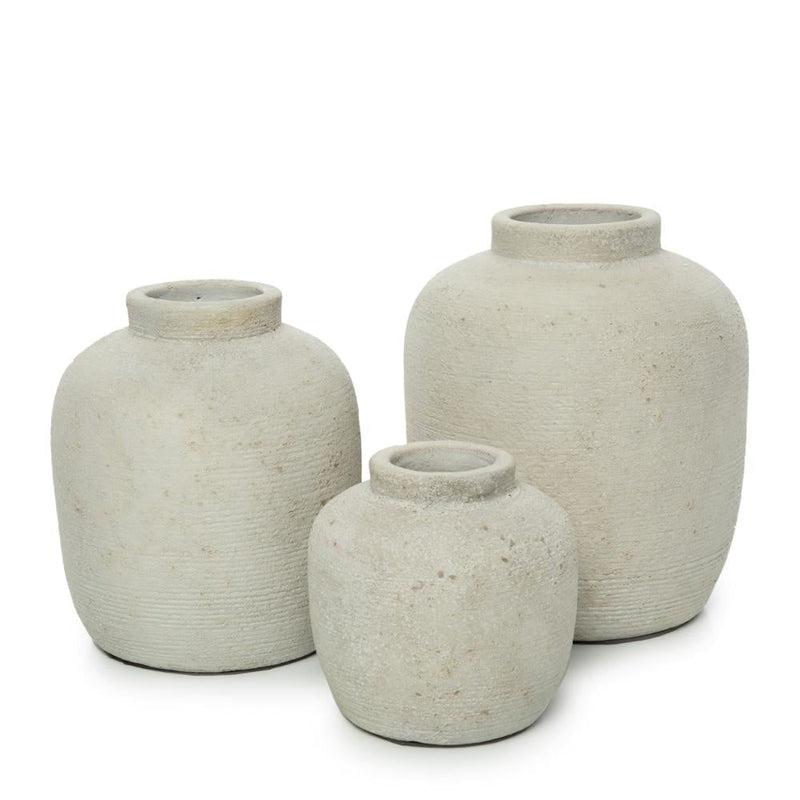 Bazar Bizar Grijze Betonlook Vaas Peaky S