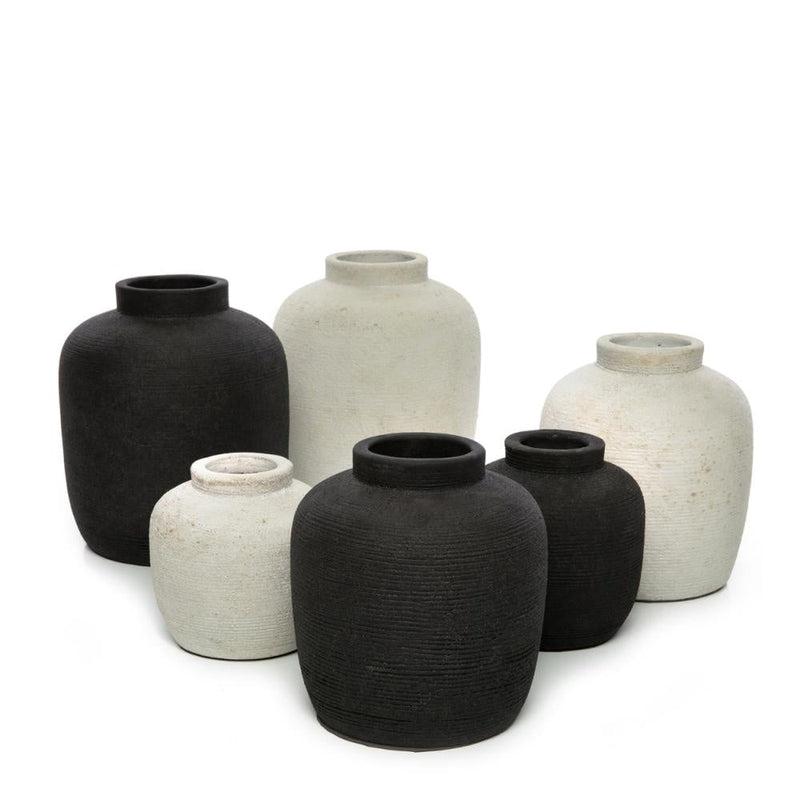 Bazar Bizar Grijze Betonlook Vaas Peaky S