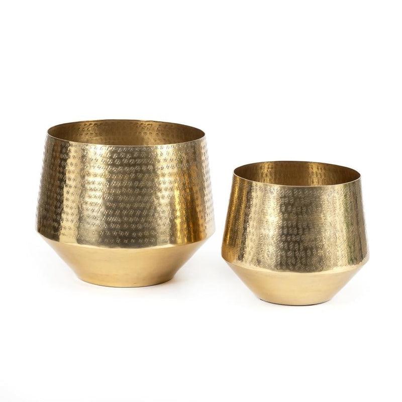 Bazar Bizar Plantenbak Goud L