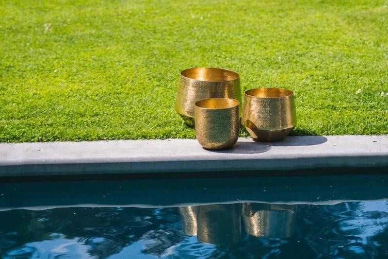 Bazar Bizar Plantenbak Goud Xl