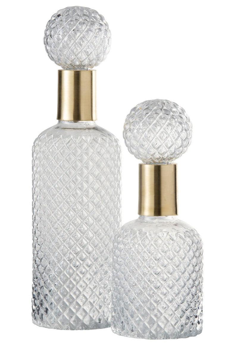 Bottle Chic Transparant Goud L