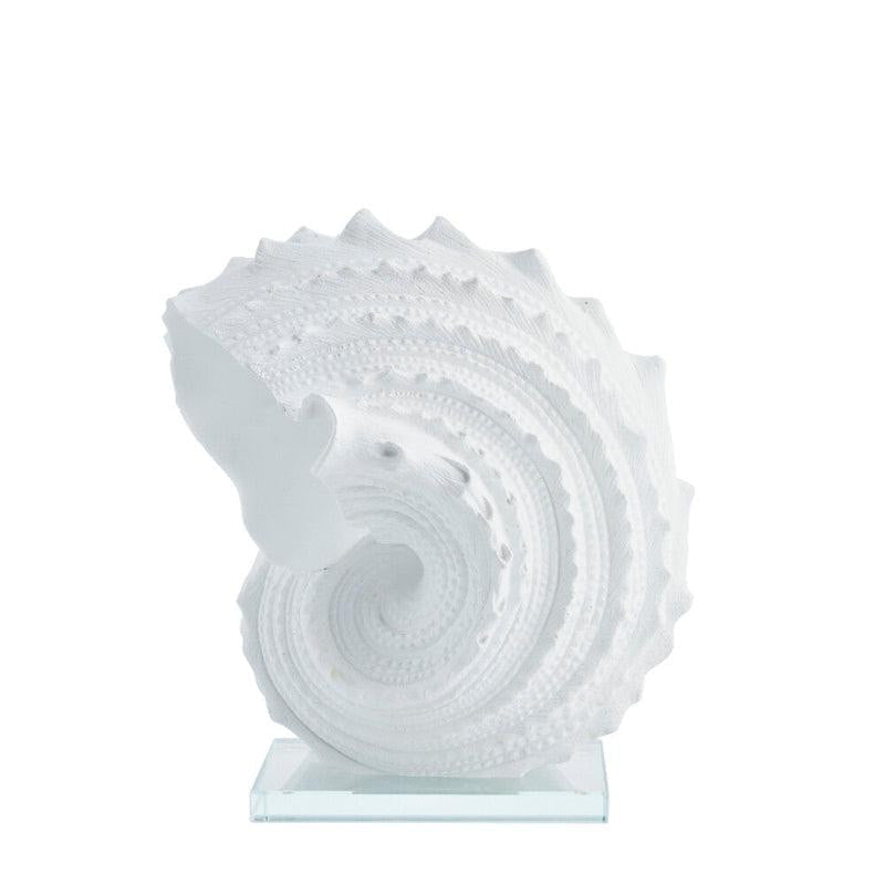 Decoratie Schelp Op Standaard Wit Schella Lene Bjerre