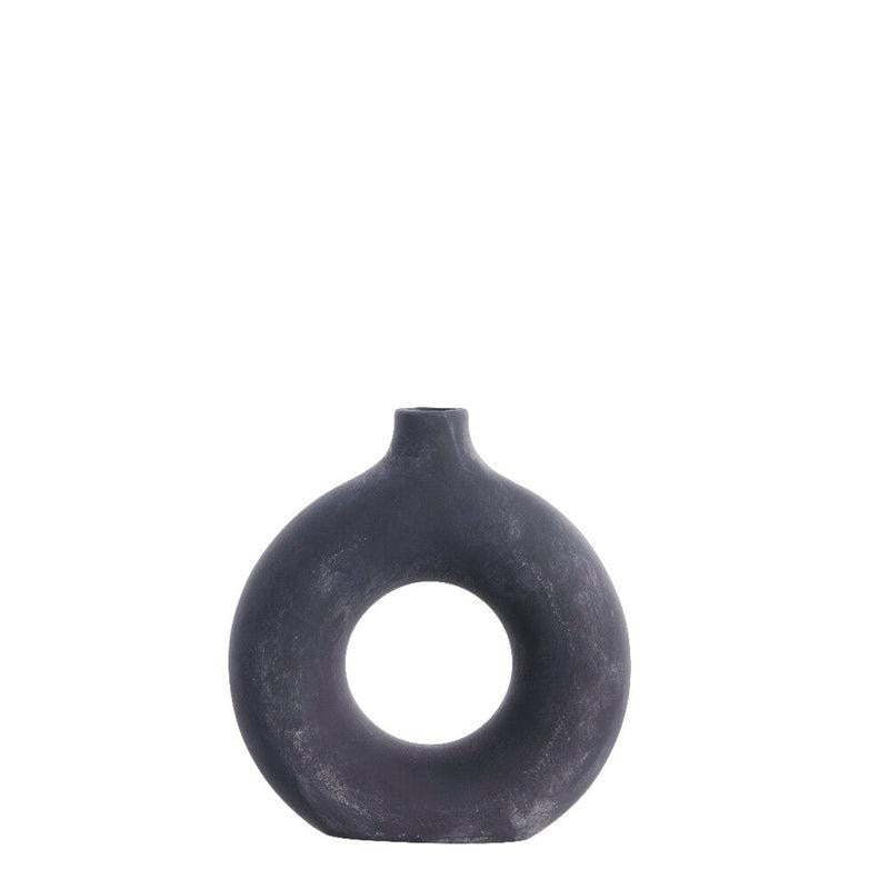 Donut Vaas Zwart Catia Lene Bjerre
