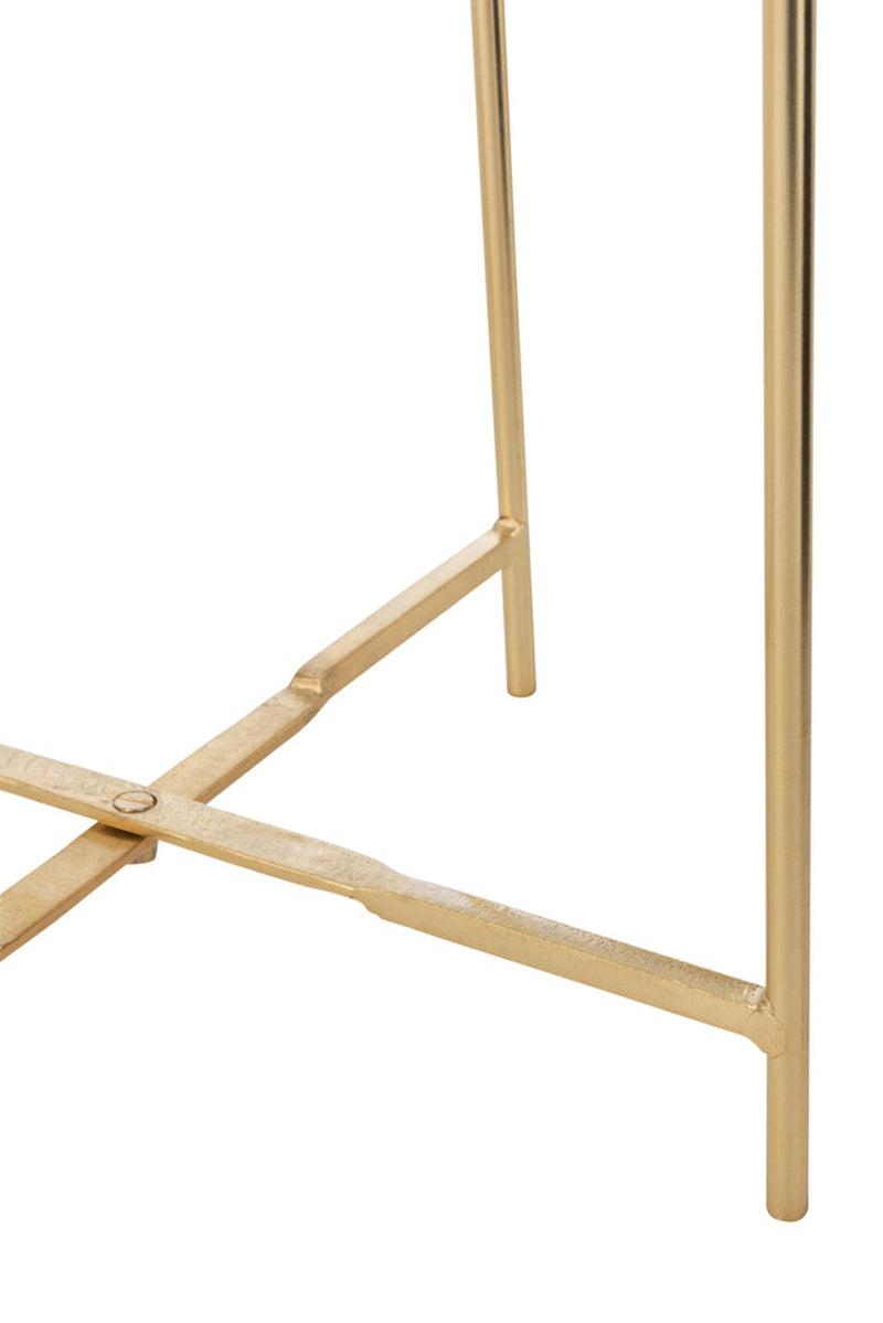 J-Line Bijzettafels Obi Glas Set Van 2