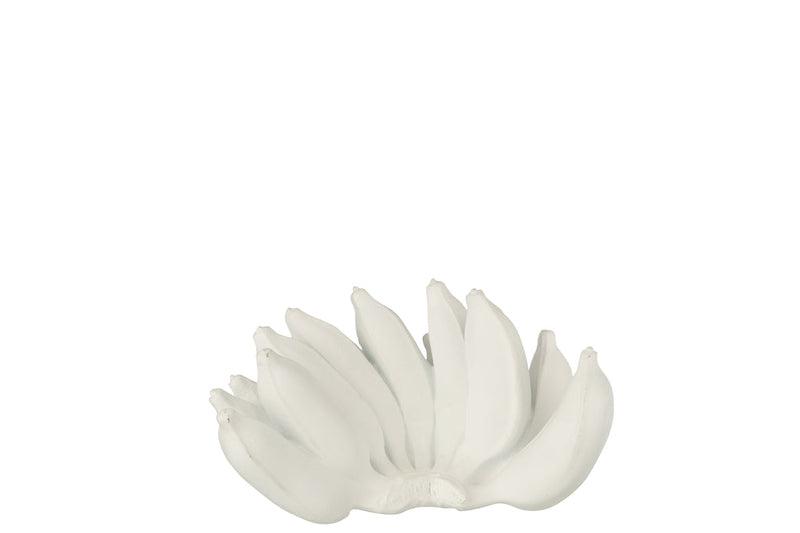 J-Line Decoratie Tros Bananen Wit