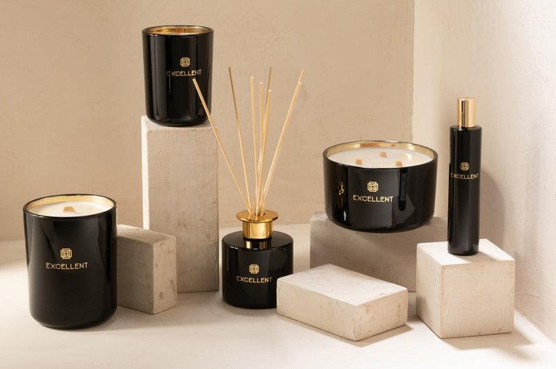 J-Line Geurstokjes Luxe Excellent Siberia Fir Black