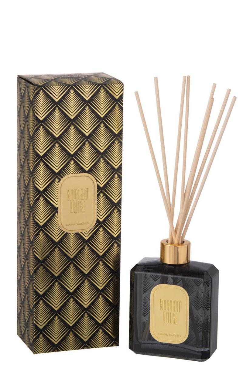 J-Line Geurstokjes Midnight Deluxe Sapphire Amber Tea 180Ml