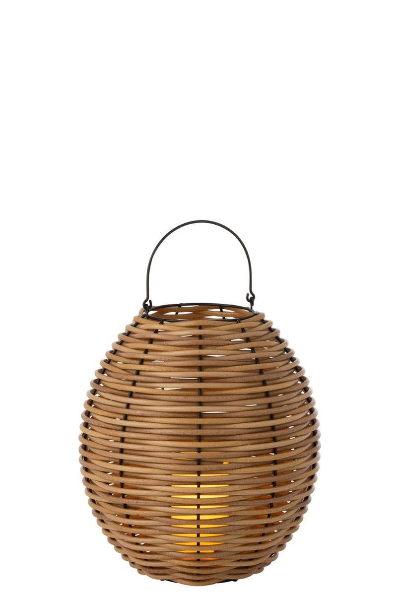 J-Line Gewoven Led Lantaarn Tuin M