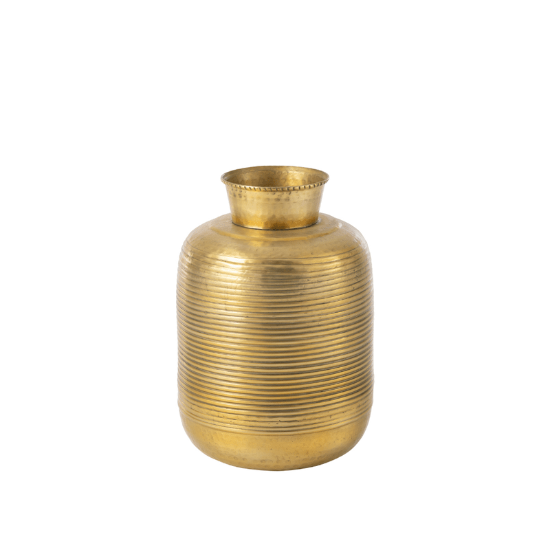 mannelijk hebben Dicht J-Line Gouden Aluminium Vaas – Label6.