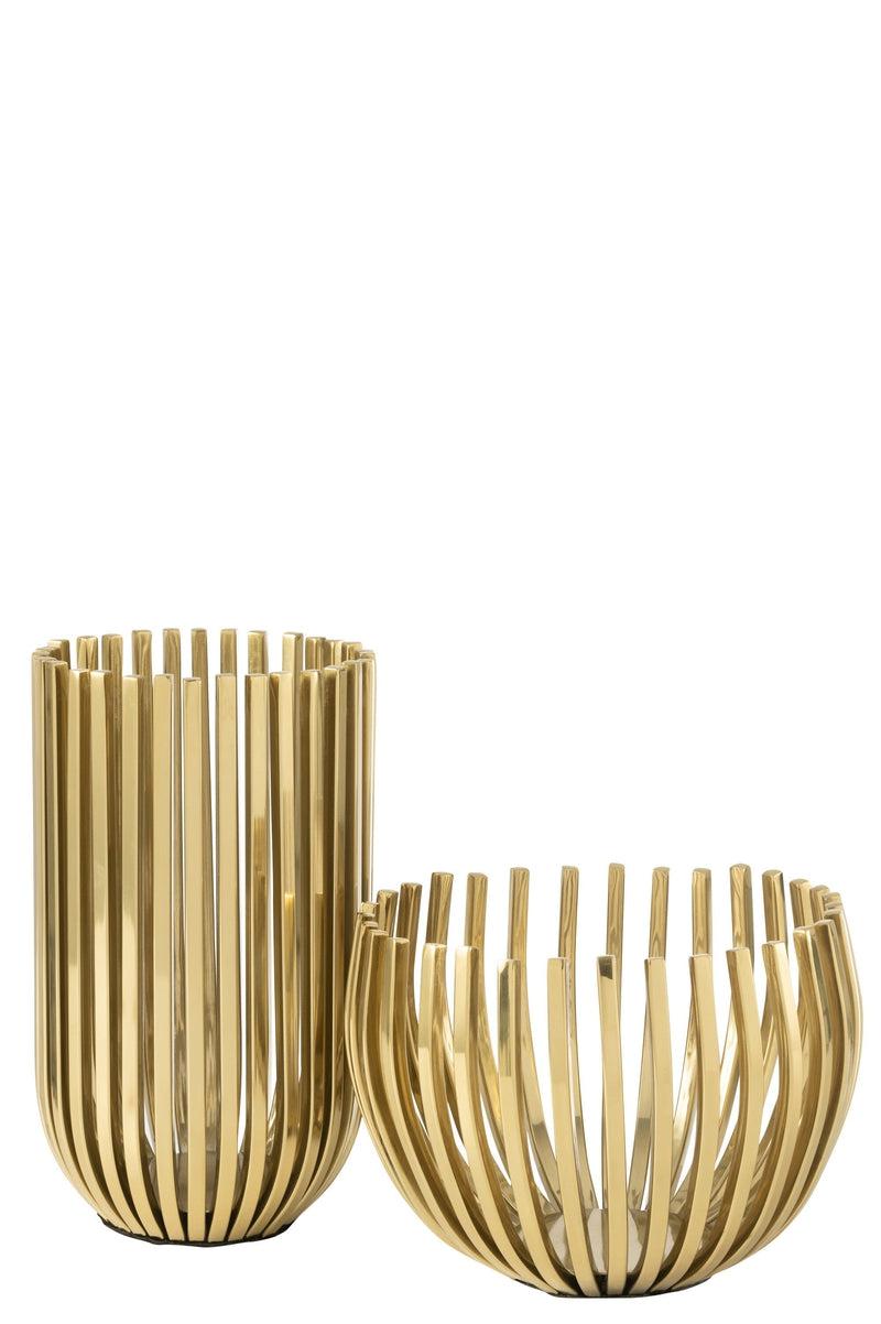 J-Line Gouden Kandelaar Spijlen Xl