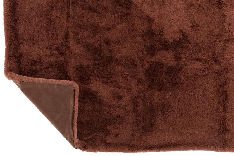 J-Line Imitatiebont Plaid Licht Bruin