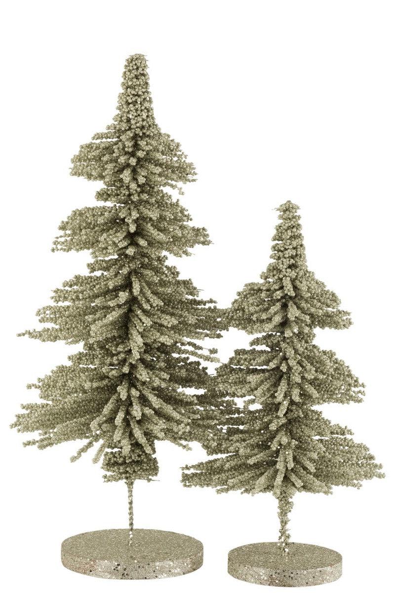 J-Line Kerstboom Glitter Bolletjes L