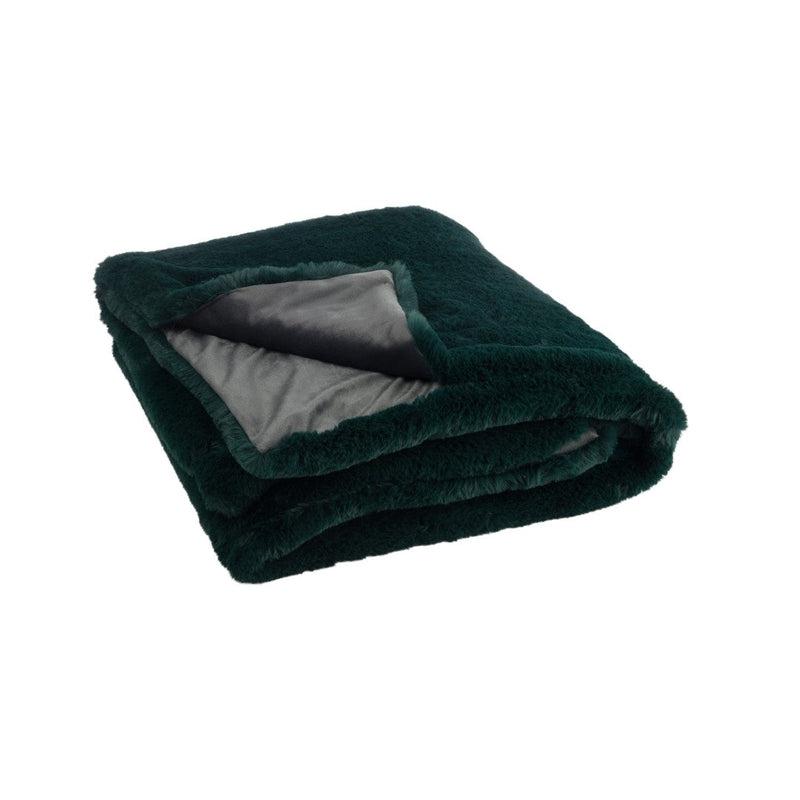 J-Line Luxe Plaid Petrol Groen