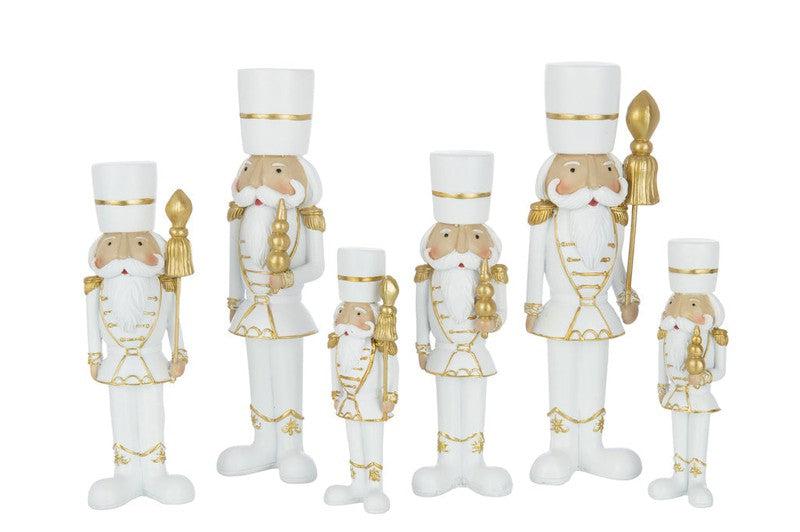 J-Line Notenkrakers L Wit Goud Set 2