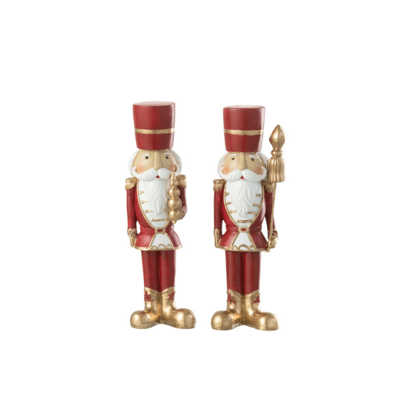 J-Line Notenkrakers M Rood Wit Set 2