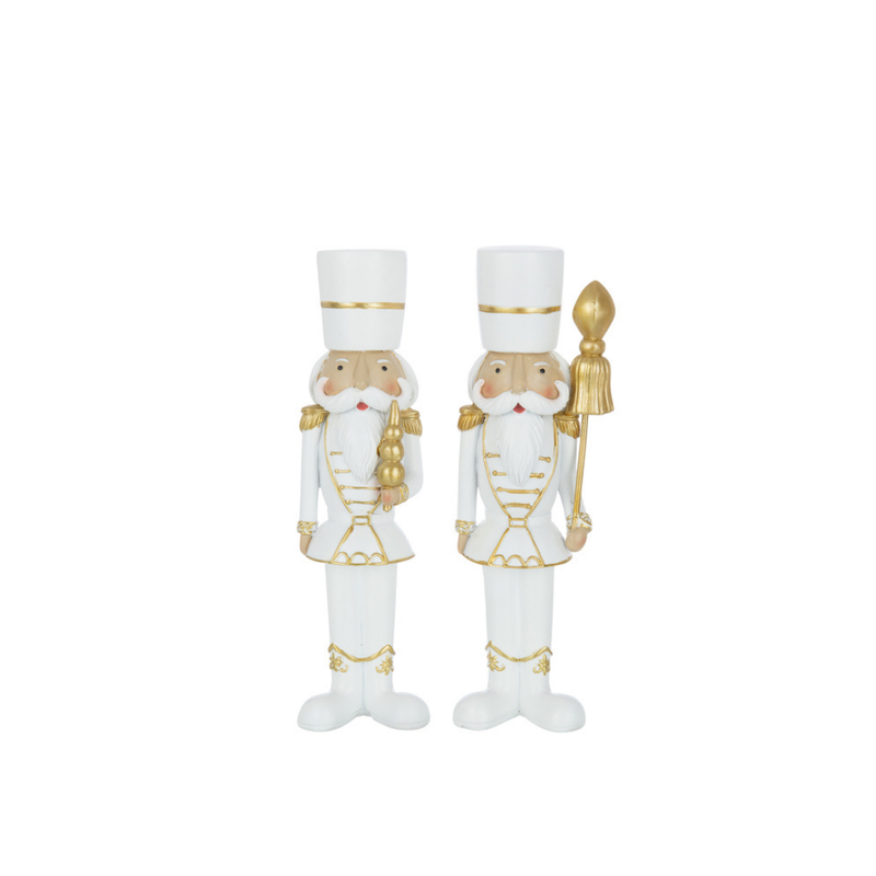 J-Line Notenkrakers M Wit Goud Set 2
