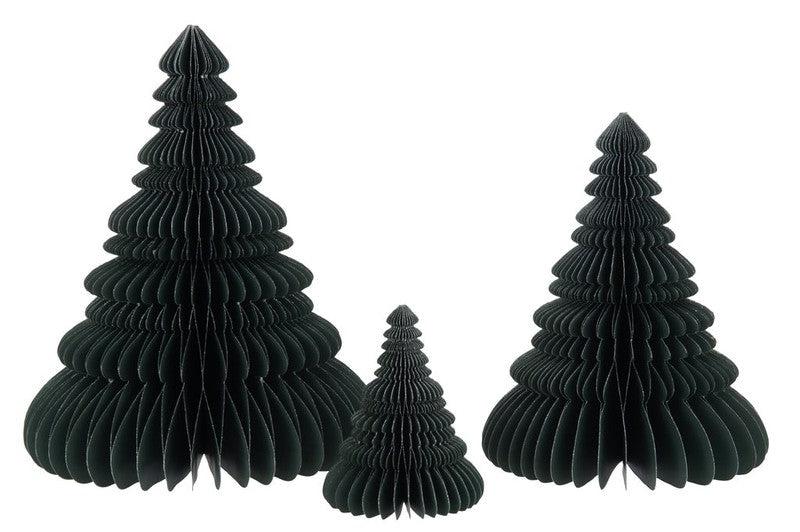 J-Line Papieren Decoratieboom Groen M