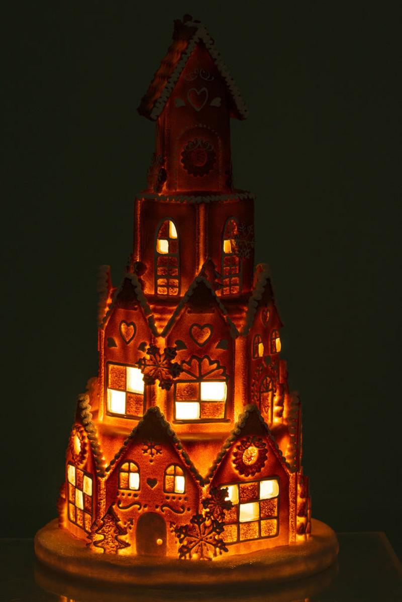 J-Line Peperkoekenhuis Toren Led Verlichting
