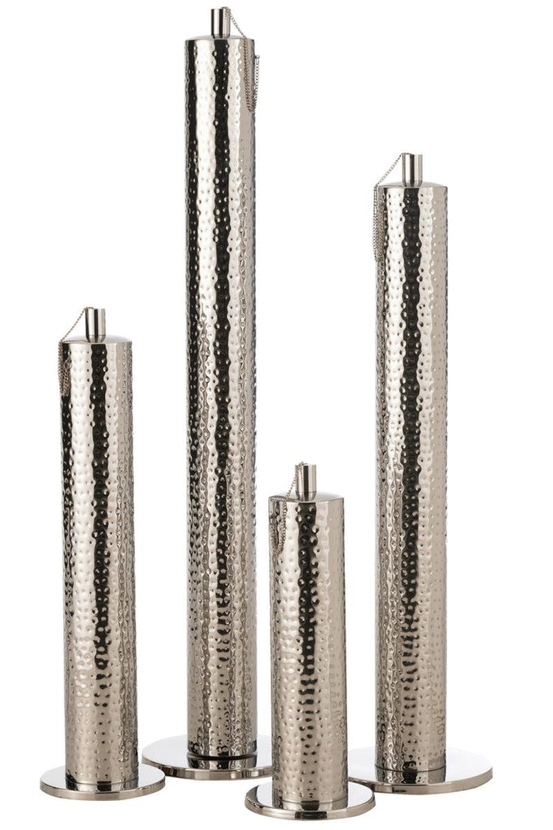 J-Line Roestvrijstalen Tuinfakkel Zilver Xl