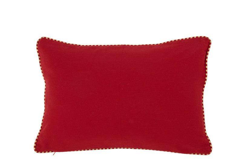 J-Line Rood Kussen Bonheur
