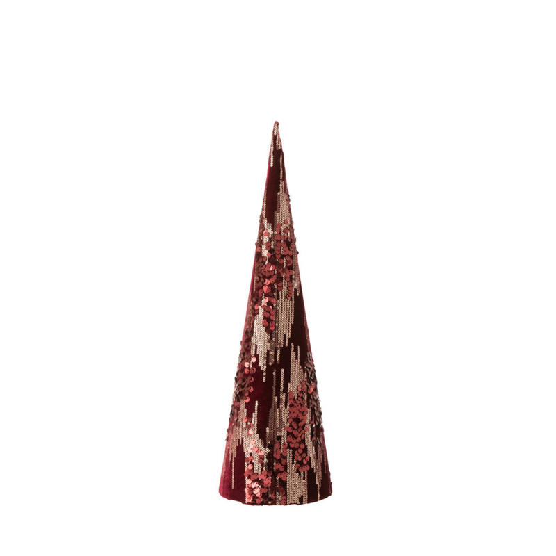 J-Line Stoffen Pailletten Kerstboom 48Cm