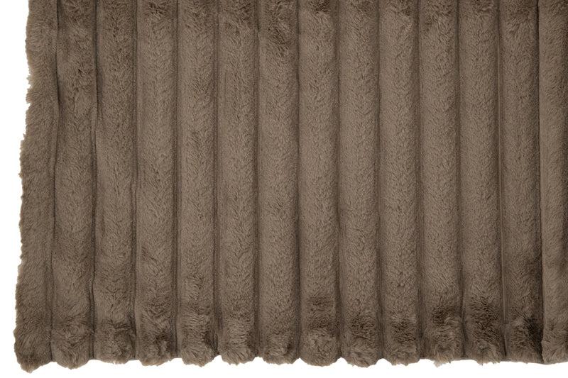 J-Line Taupe Fleece Plaid Corduroy