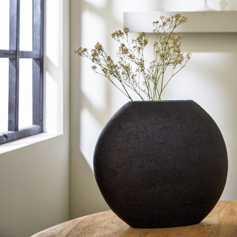 Light & Living Zwarte Vensterbank Vaas Rayskin 45Cm