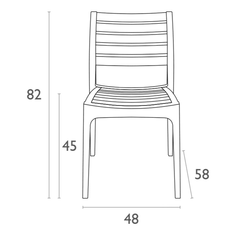 Stapelbare Tuinstoel Taupe Siesta Ares