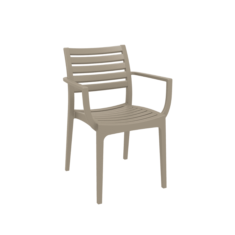 Stapelbare Tuinstoelen Met Leuning Taupe Siesta Artemis