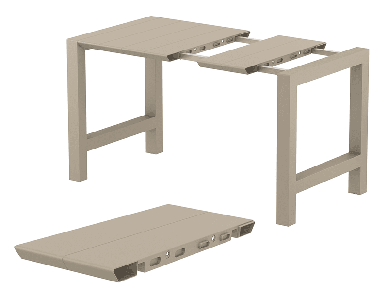 Bartafel Tuin Uitschuifbaar Taupe Siesta
