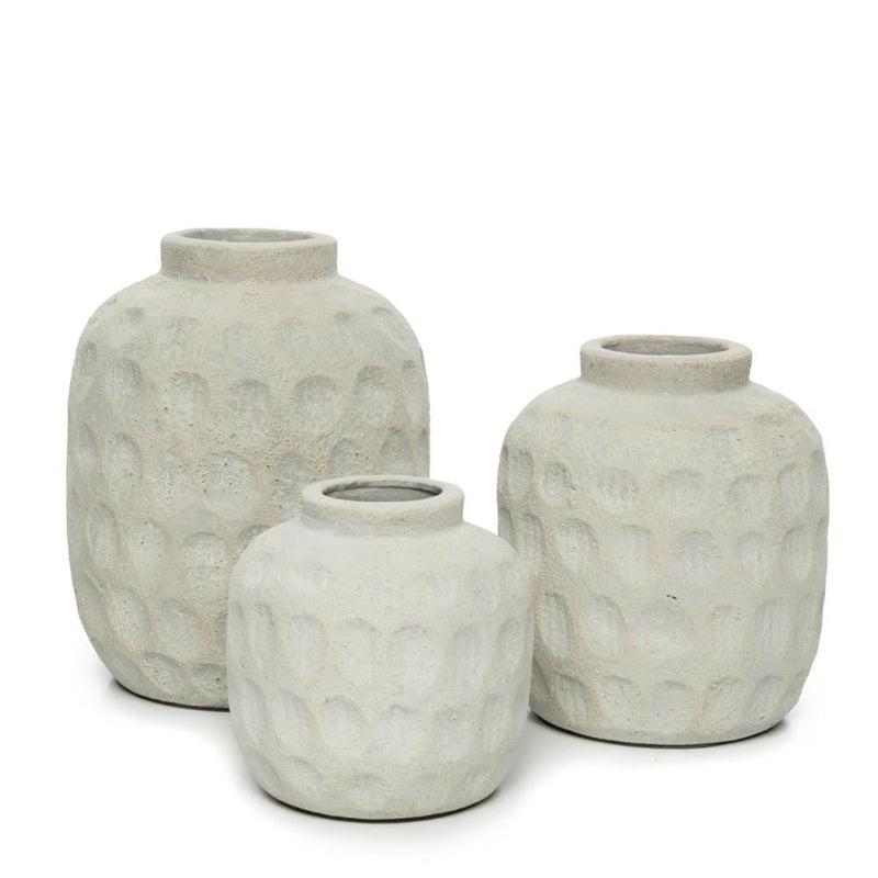 Bazar Bizar Grijze Betonlook Vaas M