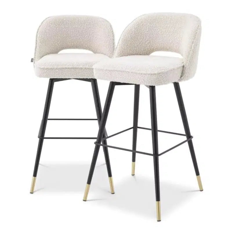 Eichholtz Cliff Barkruk Bouclé Hoog