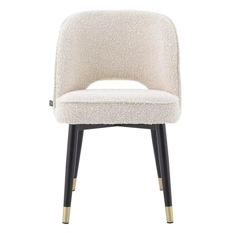 Eichholtz Eetkamerstoel Bouclécréme Cliff Set Van 2