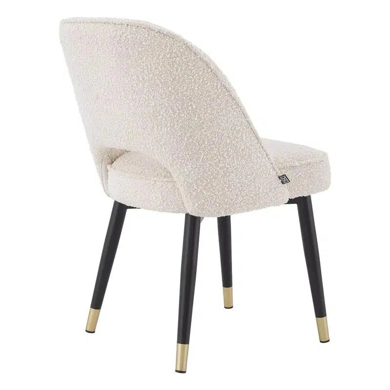 Eichholtz Eetkamerstoel Bouclécréme Cliff Set Van 2