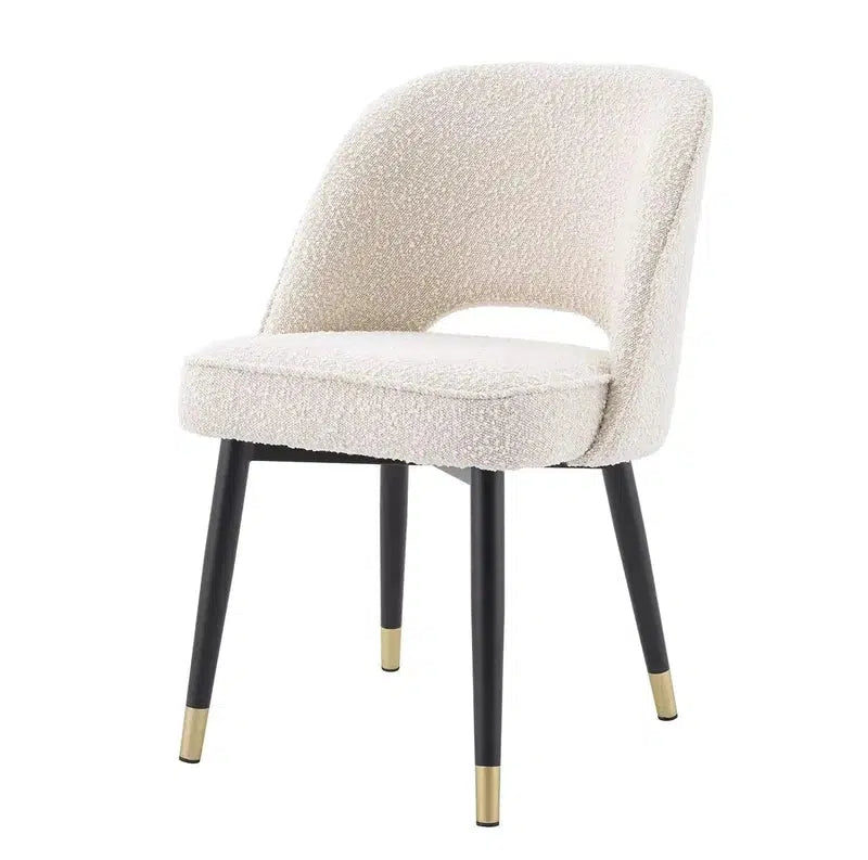 Eichholtz Eetkamerstoel Bouclécréme Cliff Set Van 2