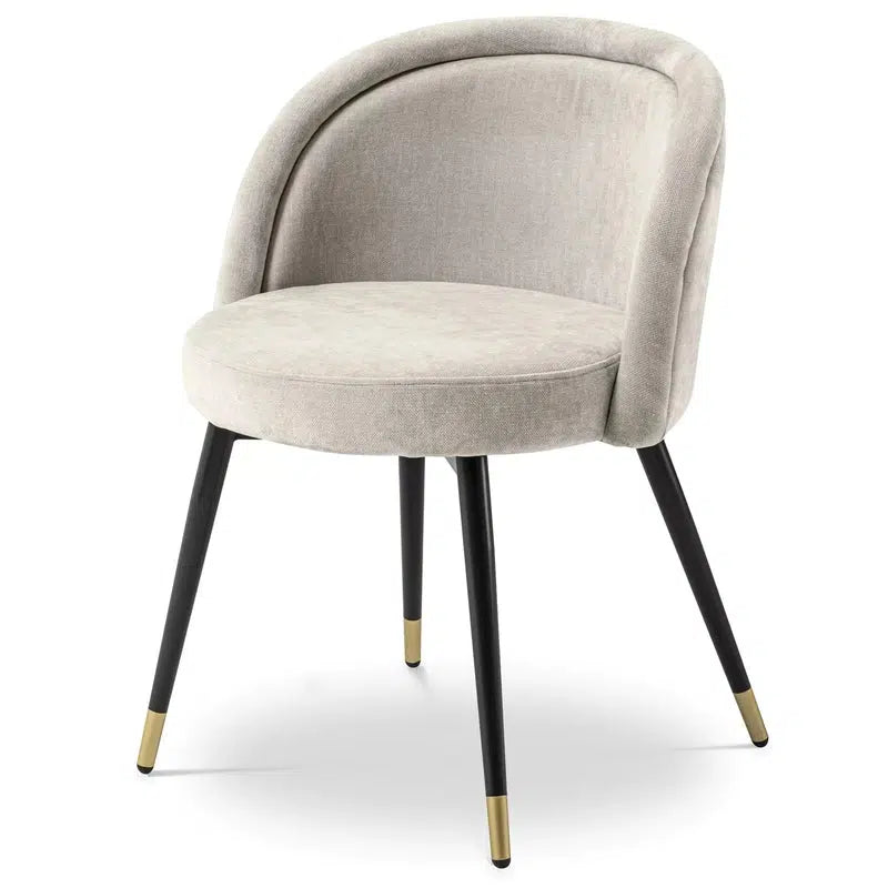 Eichholtz Eetkamerstoel Chloé Clarck Zand Set Van 2
