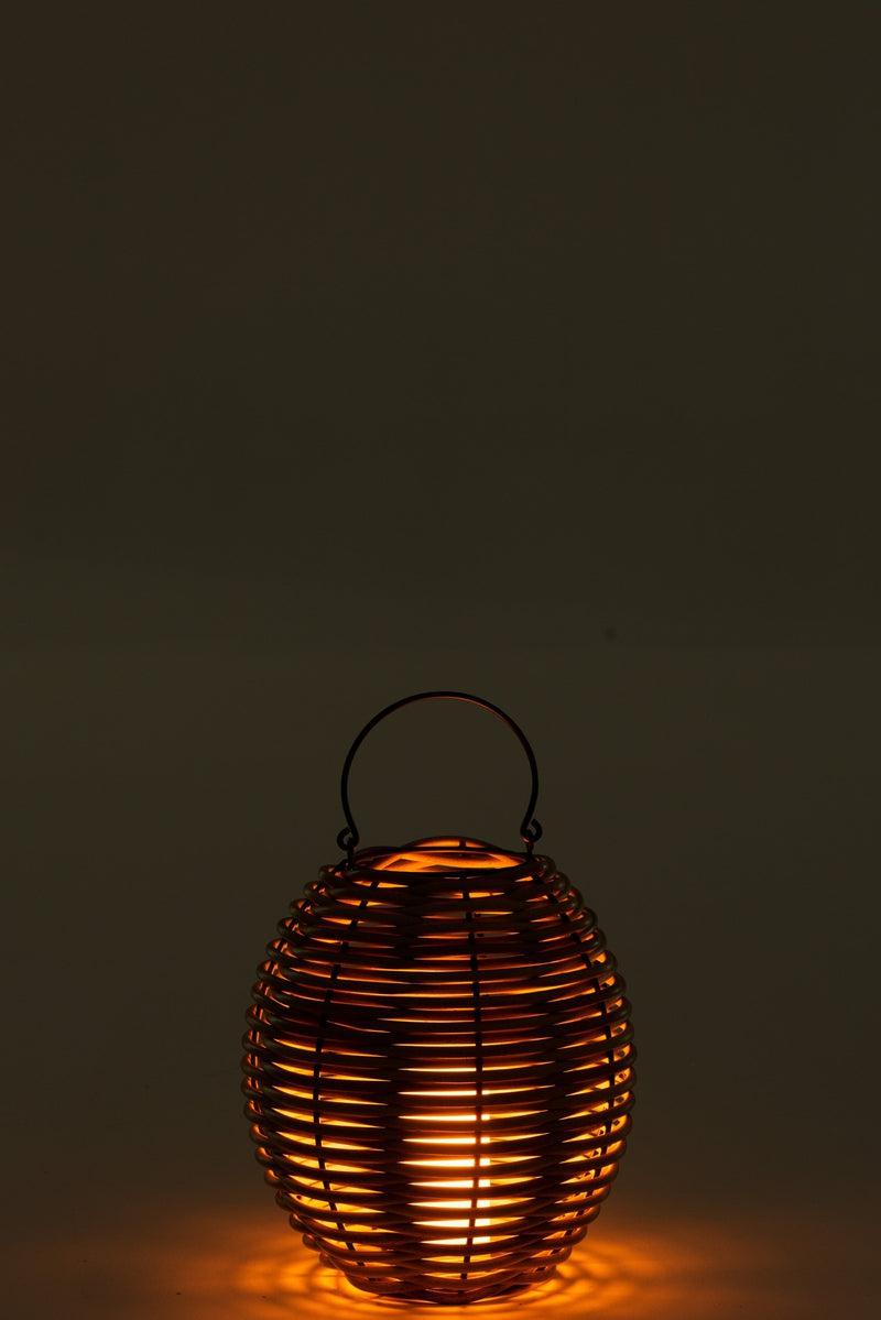 J-Line Gewoven Led Lantaarn Tuin S