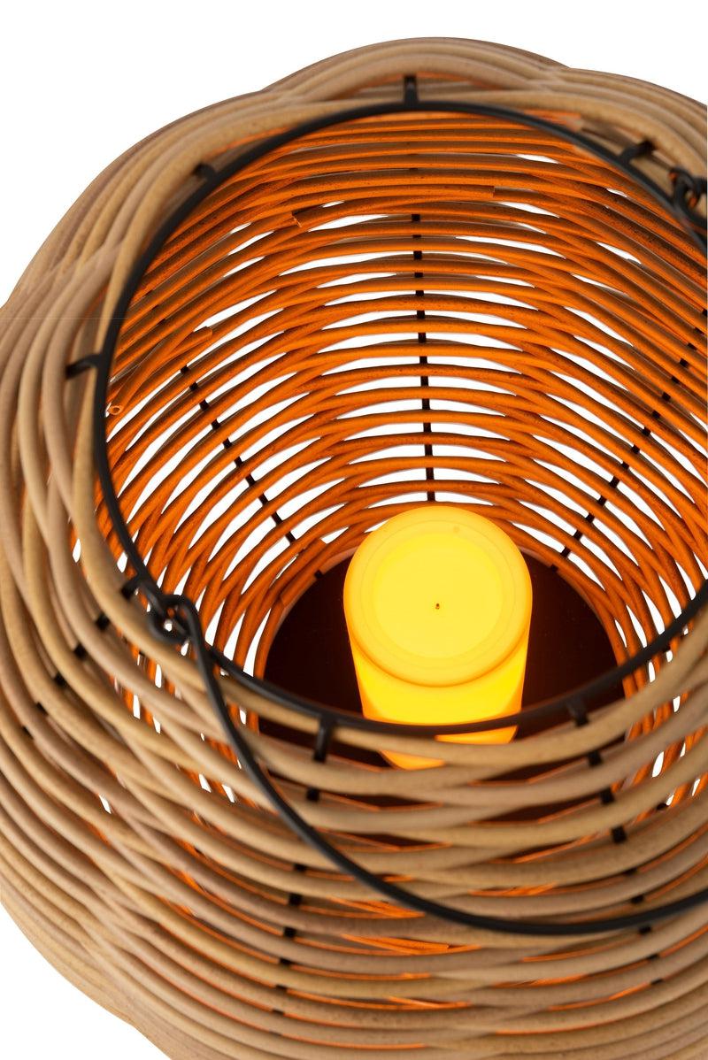 J-Line Gewoven Led Lantaarn Tuin S