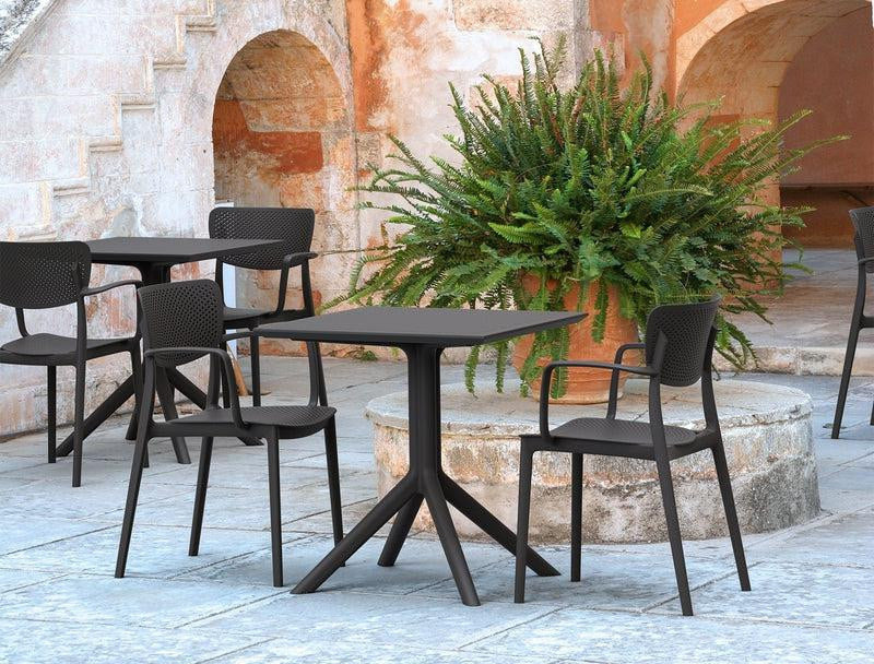 Terras Stoel Zwart Siesta Loft