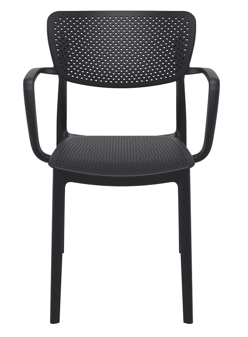 Terras Stoel Zwart Siesta Loft