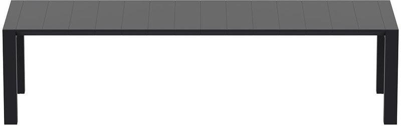 Tuintafel Uitschuifbaar Zwart 12 Personen L