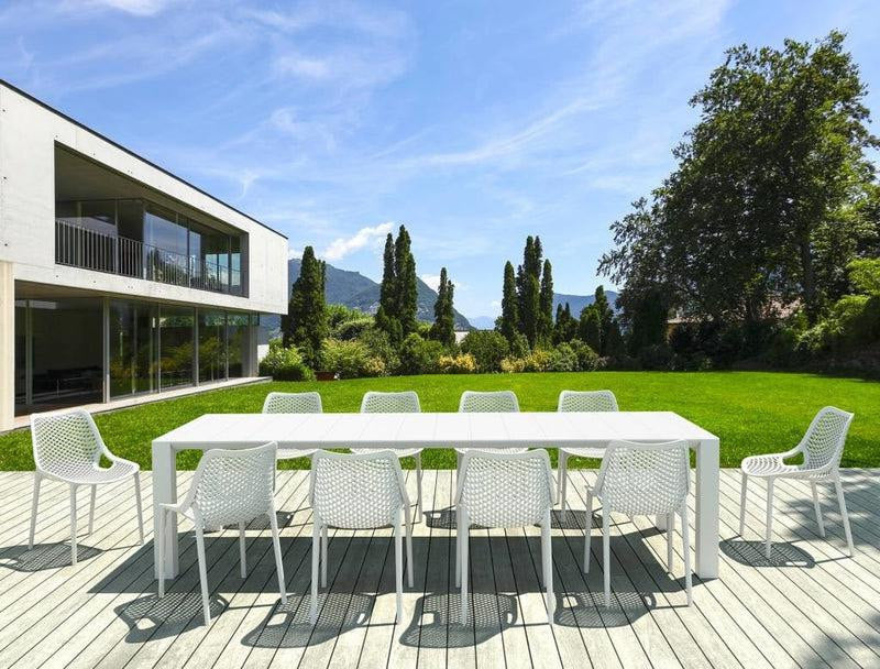 Tuintafel Uitschuifbaar Zwart 12 Personen L