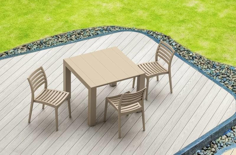 Uitschuifbare Tuintafel Zwart 4 Personen S