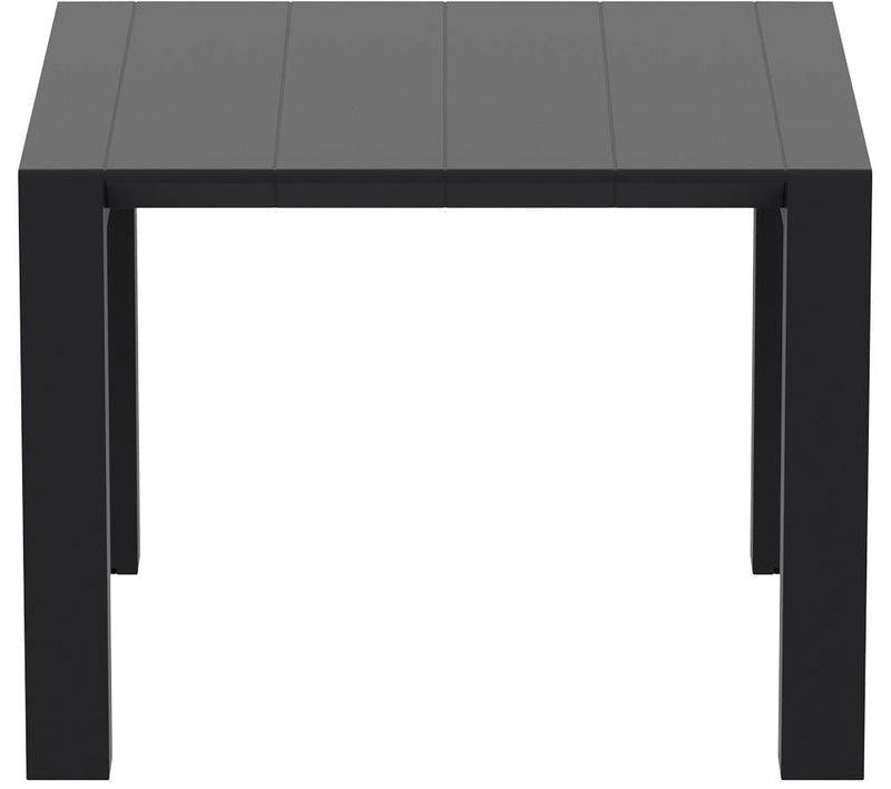 Uitschuifbare Tuintafel Zwart 4 Personen S