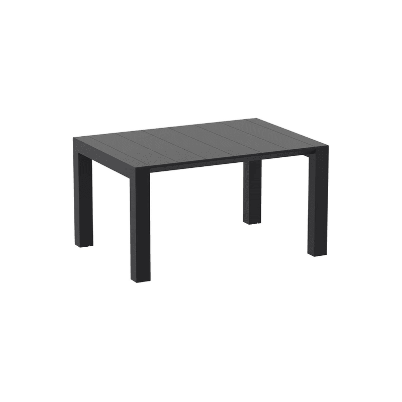 Uitschuifbare Tuintafel Zwart 4 Personen S