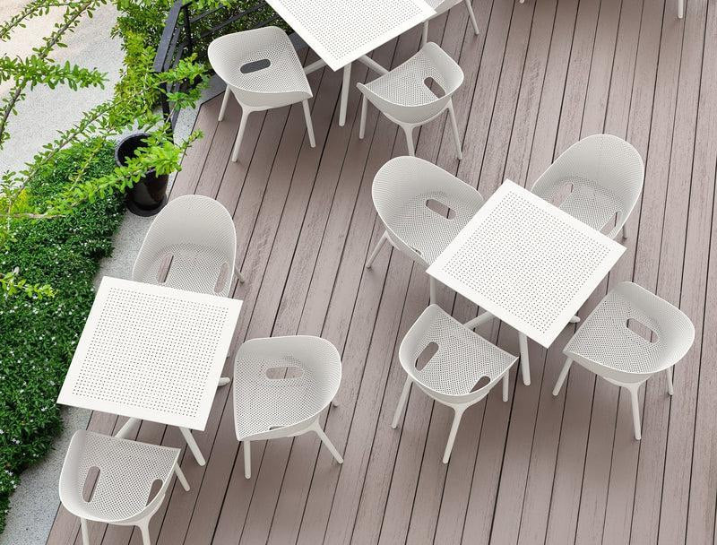Vierkante Tuintafel Groen 80 Cm
