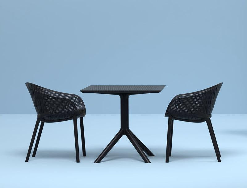 Vierkante Tuintafel Groen 80 Cm
