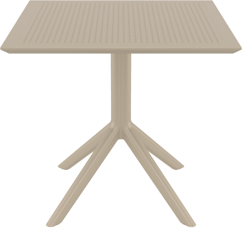 Vierkante Tuintafel Taupe 80 Cm