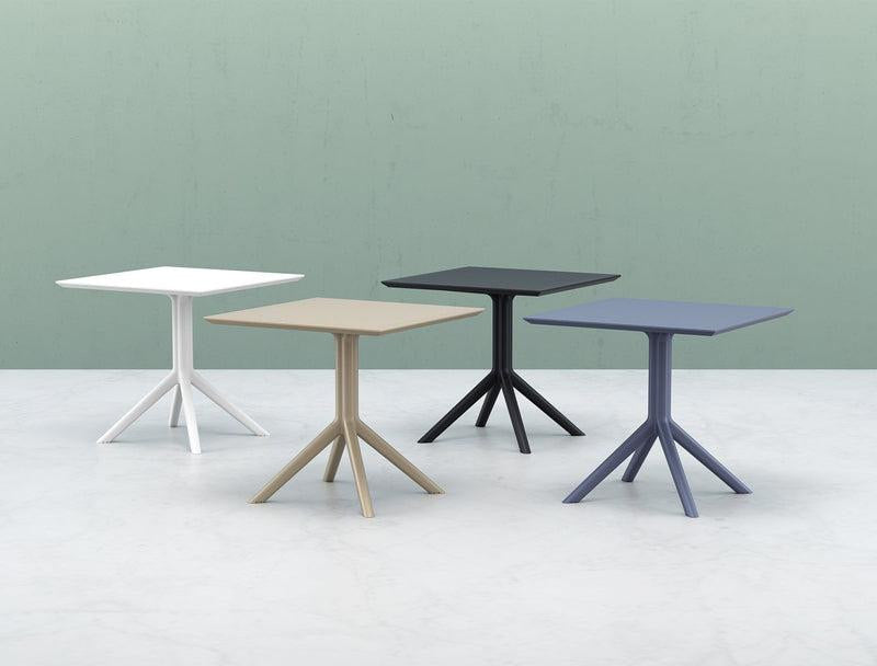 Vierkante Tuintafel Taupe 80 Cm