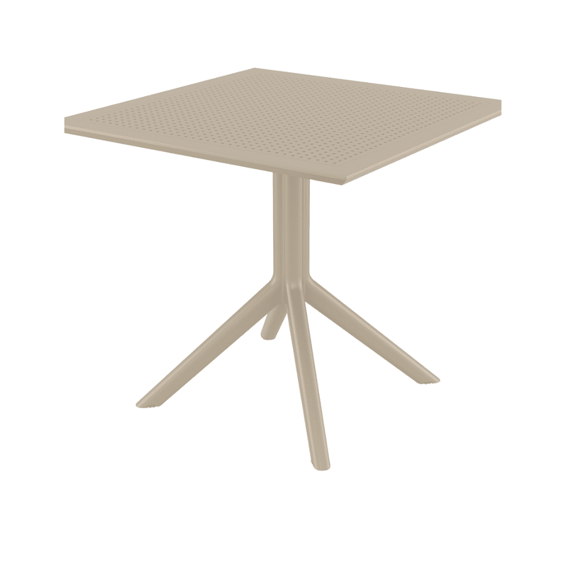 Vierkante Tuintafel Taupe 80 Cm
